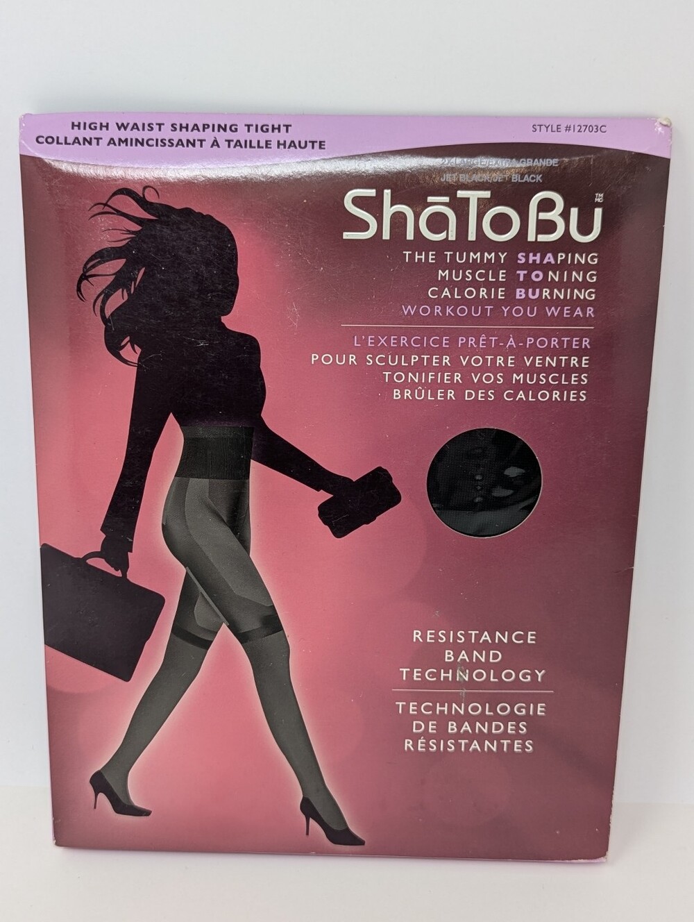 ShaToBu High Waist Tummy Shaping Tight 2XL Jet Black I